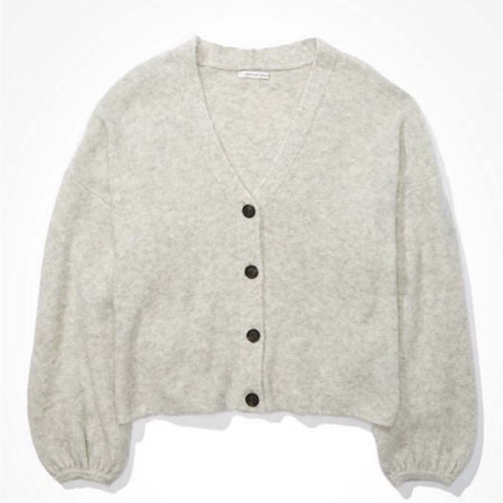 American Eagle crop cardigan sweater